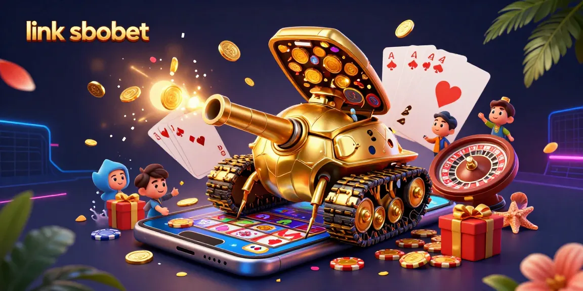 Experience thrilling gameplay with link sbobet in a vibrant 3D casino scene featuring slot games and rich graphics.