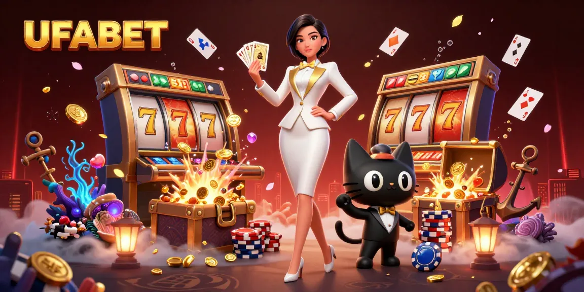 Experience thrilling wins at UFABET with glamorous casino characters and dynamic gaming elements.