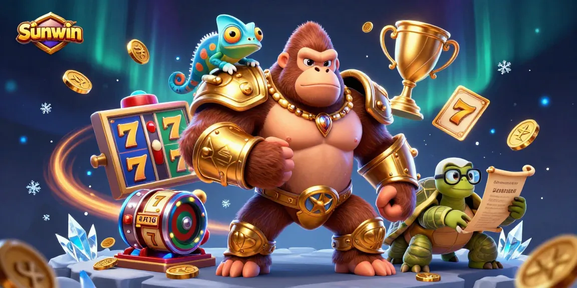 Unleash your luck with Sunwin as a powerful gorilla king leads the casino challenge!